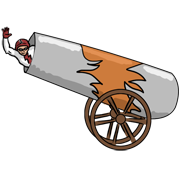 human cannonball